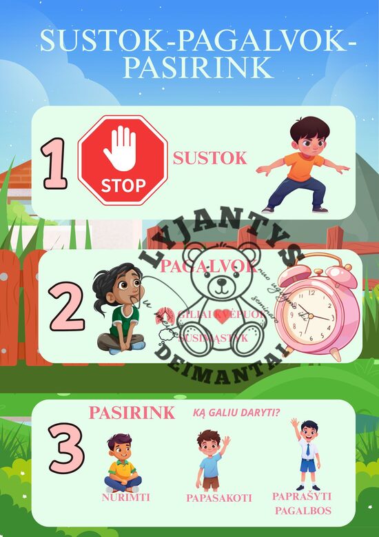 Ugdomasis tentas "Sustok-pagalvok-pasirink"